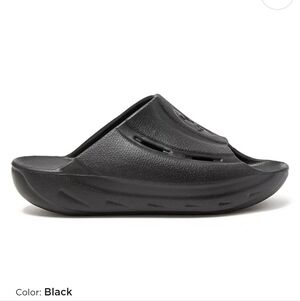 Men's Black Comfort Slide Sandals